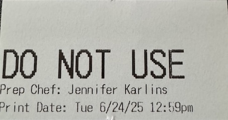 Action label example